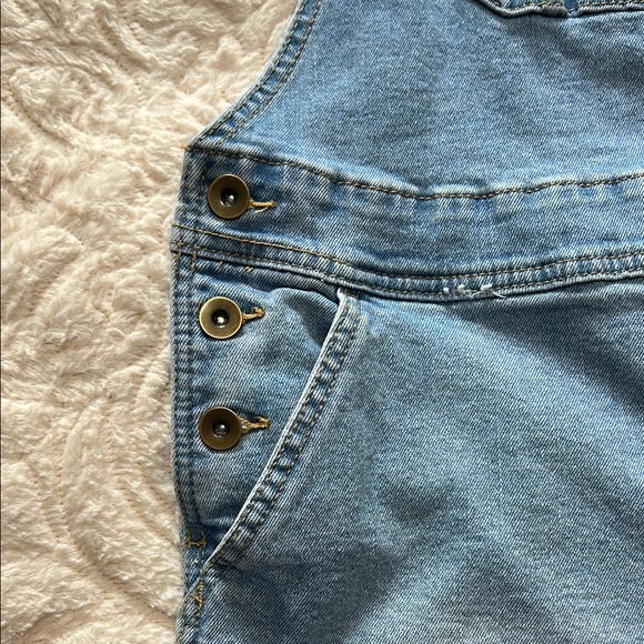 Queen Pride Denim Overalls Rainbow Straps - Medium - Picture 5 of 7